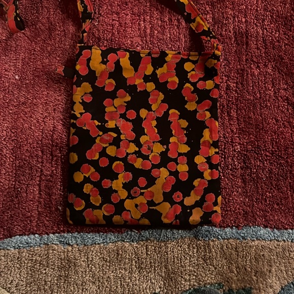 Handmade Elephant Print Shoulder Bag - Multicolor - Picture 2 of 5